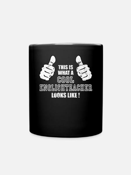 Teacher gift for Englishteacher - Tasse einfarbig - Schwarz