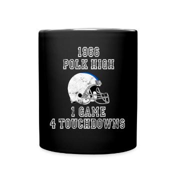 Vier Touchdowns in einem Spiel - Tasse einfarbig - Schwarz - Vorne