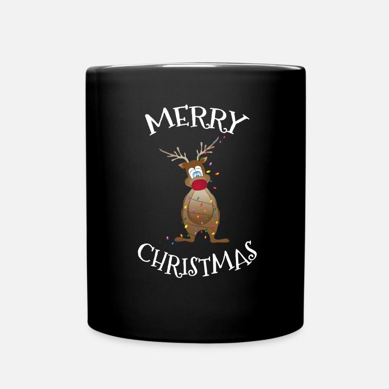Noël Rudolf le renne - Mug uni - noir