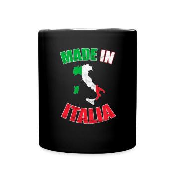 Drapeau Italie drapeau né en Italie Italie - Mug uni - noir - Devant
