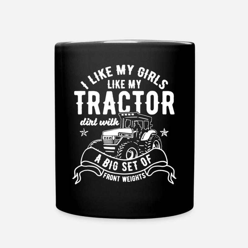 Chemise Farmer Tractors - Mug uni - noir