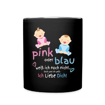 Pregnancy birth baby Pregnant woman - Full Colour Mug - black - Front
