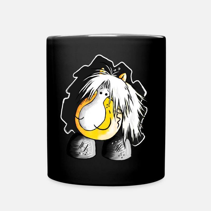 Haflinger - Hafi - Pferd - Tasse einfarbig - Schwarz