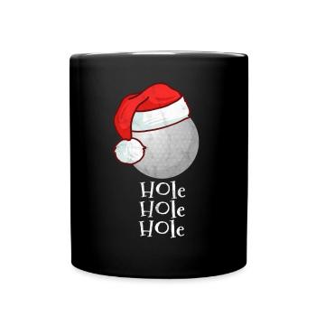 Golf Christmas Gift Sport Funny Ball - Full Colour Mug - black - Front