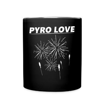 Feux d'artifice PYRO Love - Mug uni - noir - Devant