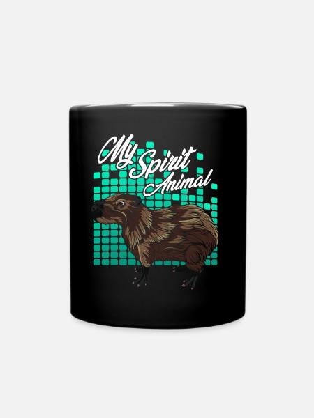 Capybara - Full Colour Mug - black