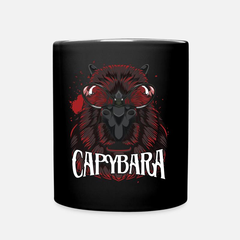 Capybara - Full Colour Mug - black