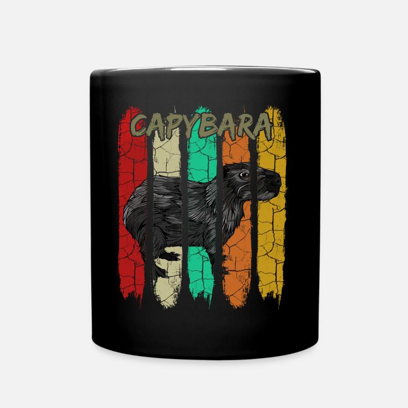 Capybara - Full Colour Mug - black