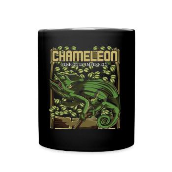 Chamäleon - Tasse einfarbig - Schwarz - Vorne