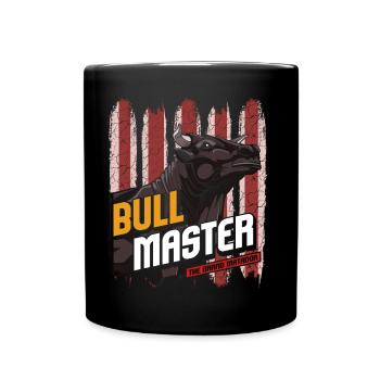 Stier - Tasse einfarbig - Schwarz - Vorne
