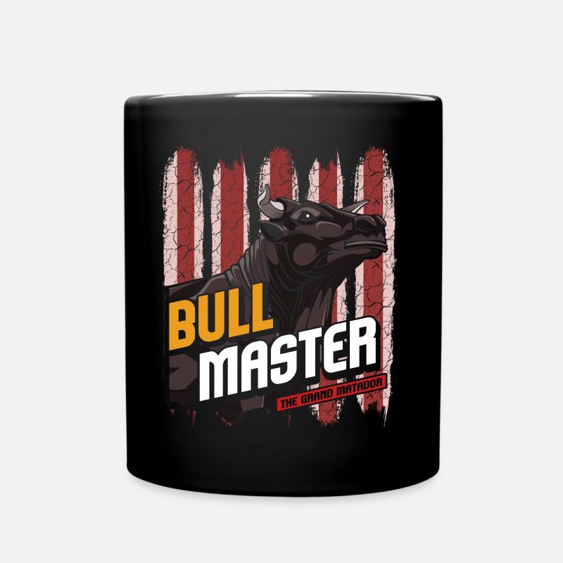 Stier - Tasse einfarbig - Schwarz