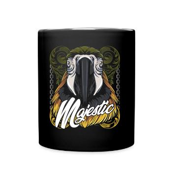 perroquet - Mug uni - noir - Devant