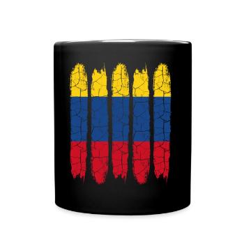 Kolumbien - Tasse einfarbig - Schwarz - Vorne