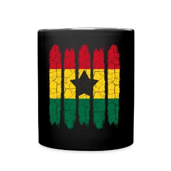 Ghana - Tasse einfarbig - Schwarz - Vorne