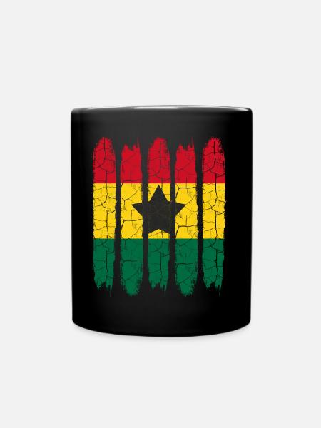 Ghana - Full Colour Mug - black