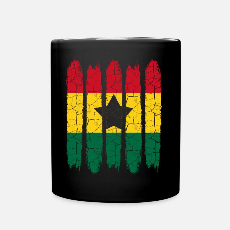 Ghana - Full Colour Mug - black