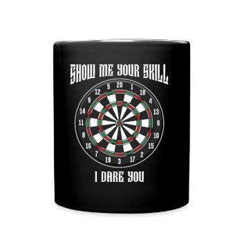 jeu de fléchettes - Mug uni - noir - Devant