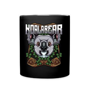 Moderne Koalabären | Trendy waldbewohner cadeau - Mug uni - noir - Devant