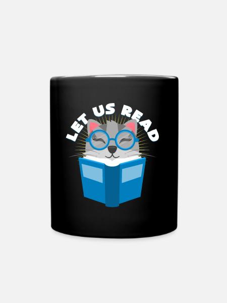 Bücher - Tasse einfarbig - Schwarz