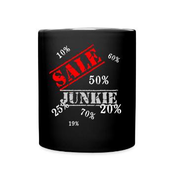 Sale - Tasse einfarbig - Schwarz - Vorne