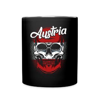 Autriche - Mug uni - noir - Devant