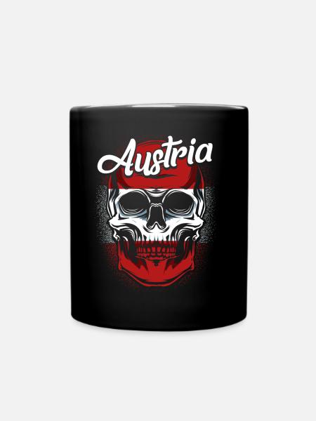 Österreich - Tasse einfarbig - Schwarz
