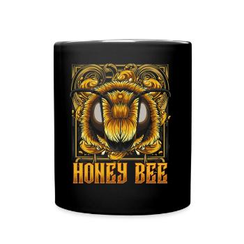 abeille - Mug uni - noir - Devant
