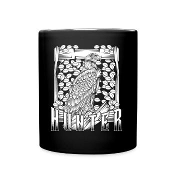 Adler - Tasse einfarbig - Schwarz - Vorne