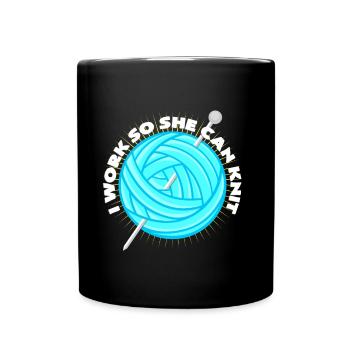 tricot - Mug uni - noir - Devant