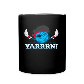 Yarrrn! Fil Punce Crochet Tricot Cadeau - Mug uni - noir - Devant