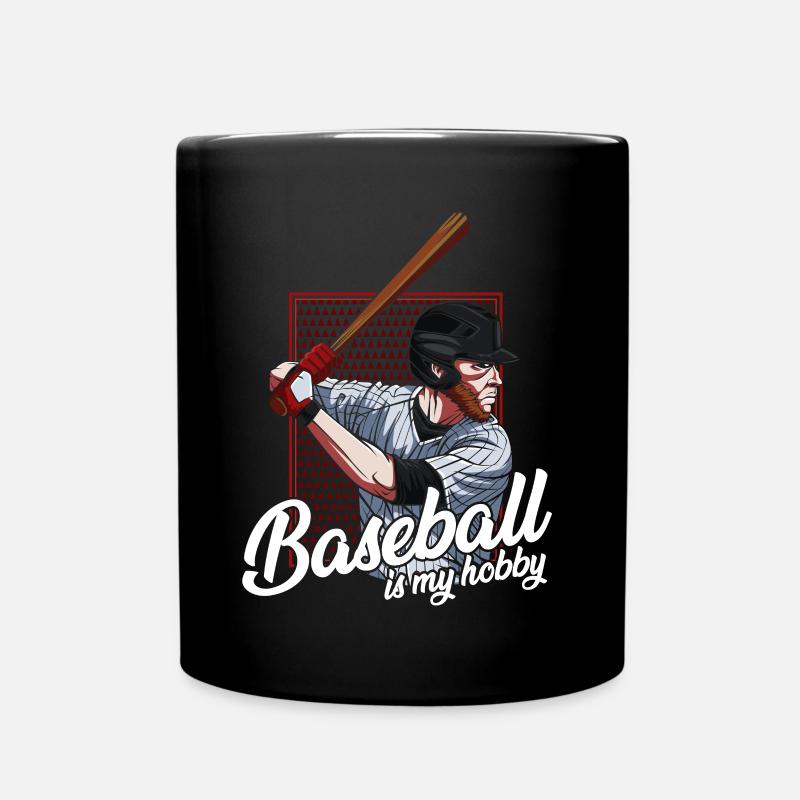 Baseballspieler - Tasse einfarbig - Schwarz