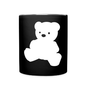 A simple teddy bear - Full Colour Mug - black - Front