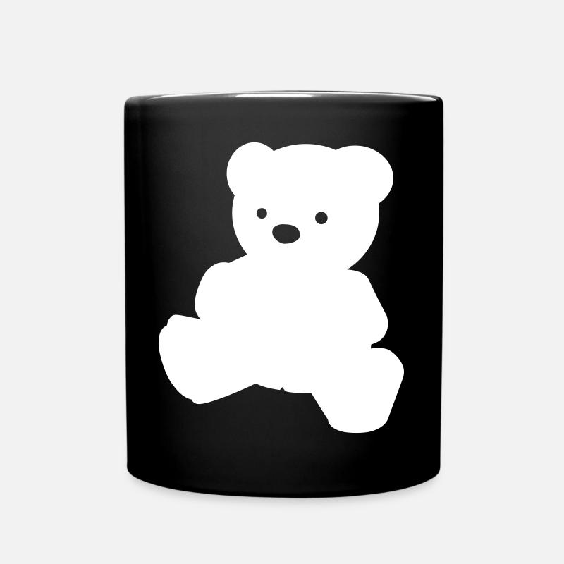 A simple teddy bear - Full Colour Mug - black