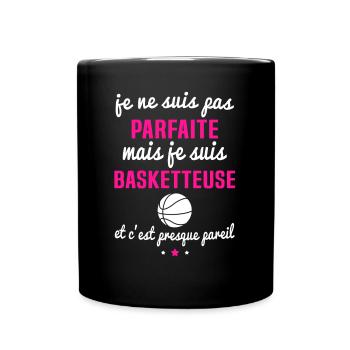 mais je suis basketteuse - Mug uni - noir - Devant