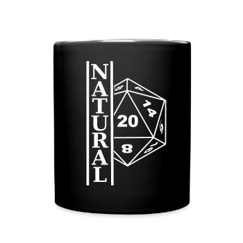 Natural 20! - Full Colour Mug - black - Front