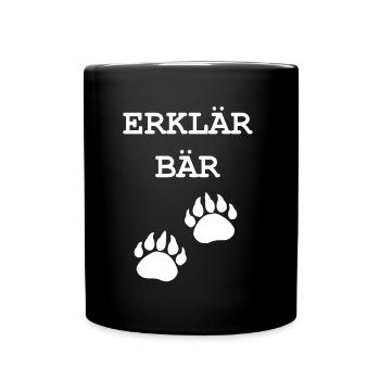 Erklärbär - Full Colour Mug - black - Front