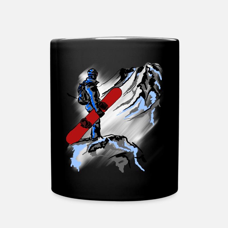 Snowboarding - Tasse einfarbig - Schwarz