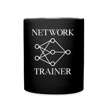 Network Trainer | Künstliche Intelligenz - Tasse einfarbig - Schwarz - Vorne