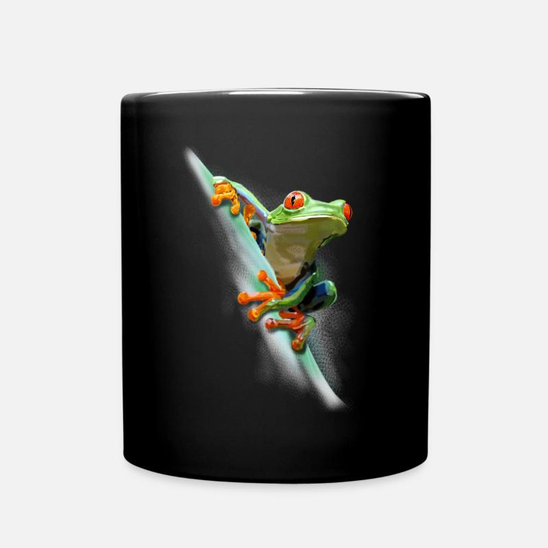 Frosch - Tasse einfarbig - Schwarz