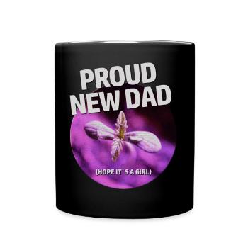 Proud new dad (proud cannabis father) - Full Colour Mug - black - Front