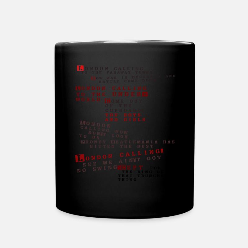 clash londres appel - Mug uni - noir