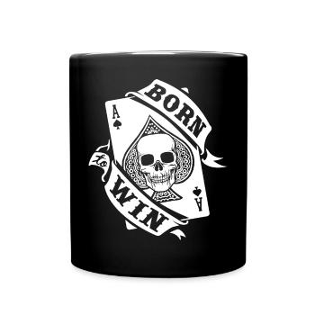 GEBOREN UM ZU GEWINNEN - Tasse einfarbig - Schwarz - Vorne