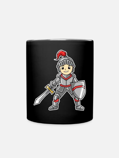 Ritter - Tasse einfarbig - Schwarz