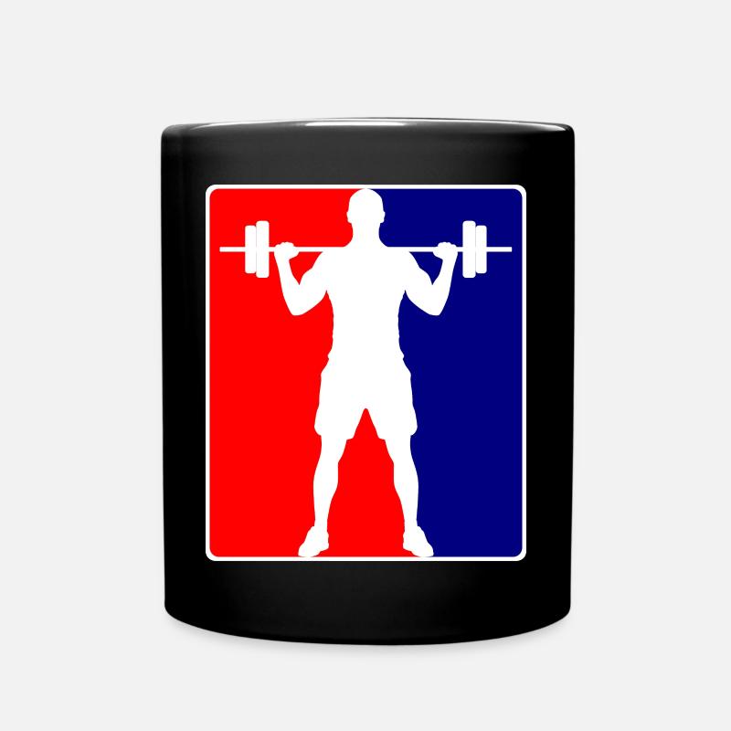 Bodybuilder Fitness-Logo - Tasse einfarbig - Schwarz