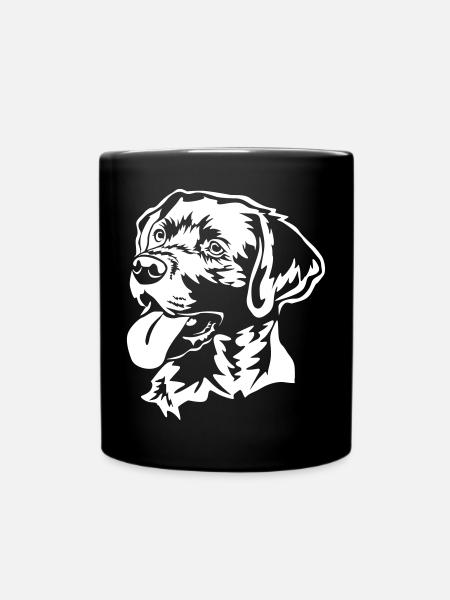 Labrador Head "Black Edition" - Full Colour Mug - black