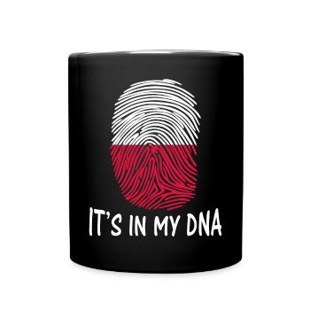 Flagge von Polen T-shirt ist es in meinem DNA-Design - Tasse einfarbig - Schwarz - Vorne