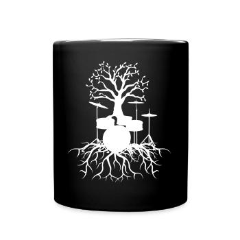 Drummer Drum - Full Colour Mug - black - Front