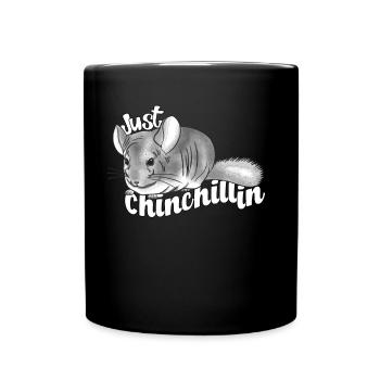 Chinchilla cute animal - Full Colour Mug - black - Front