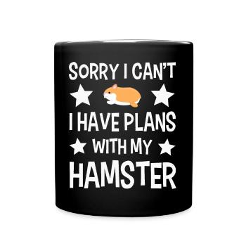 Hamster - Mug uni - noir - Devant