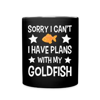 Poisson rouge - Mug uni - noir - Devant